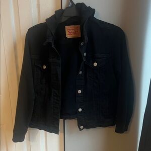 Levi's Black Denim Jacket with Red Label